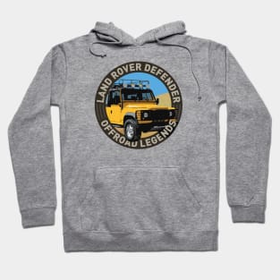 4x4 Offroad Legends: Land Rover Defender Classic (yellow) Hoodie